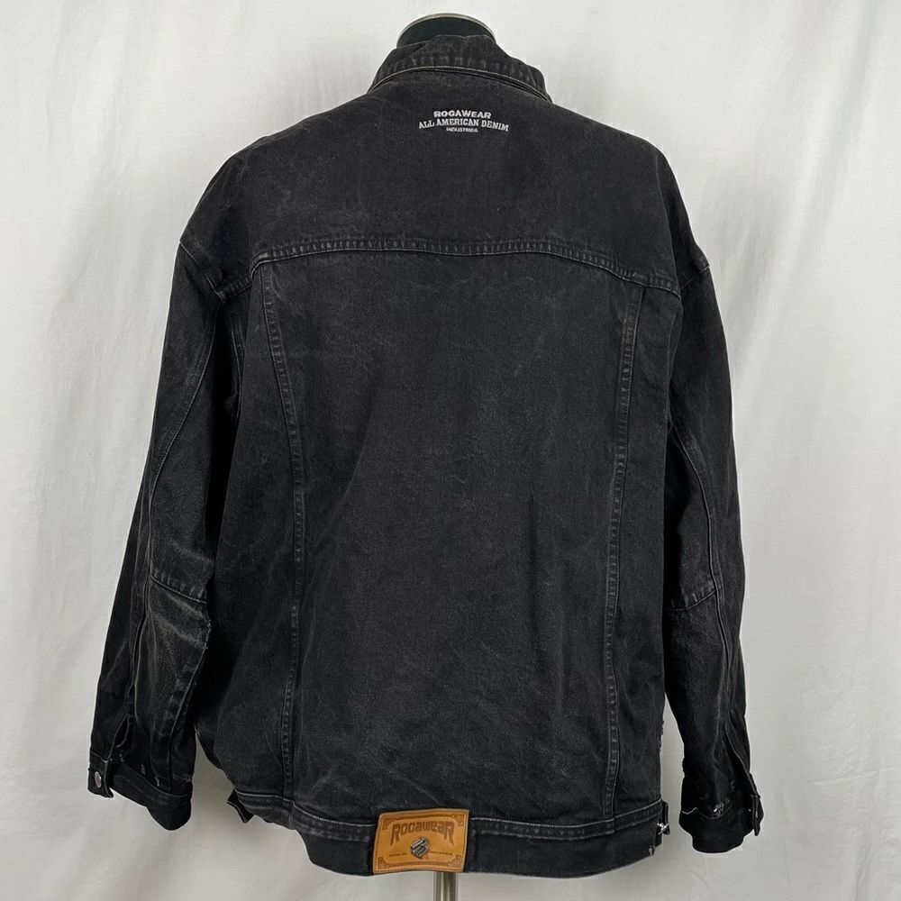 Rocawear 100% Cotton Heavyweight Denim Jacket - Mens 2XL - Picture 2 of 10
